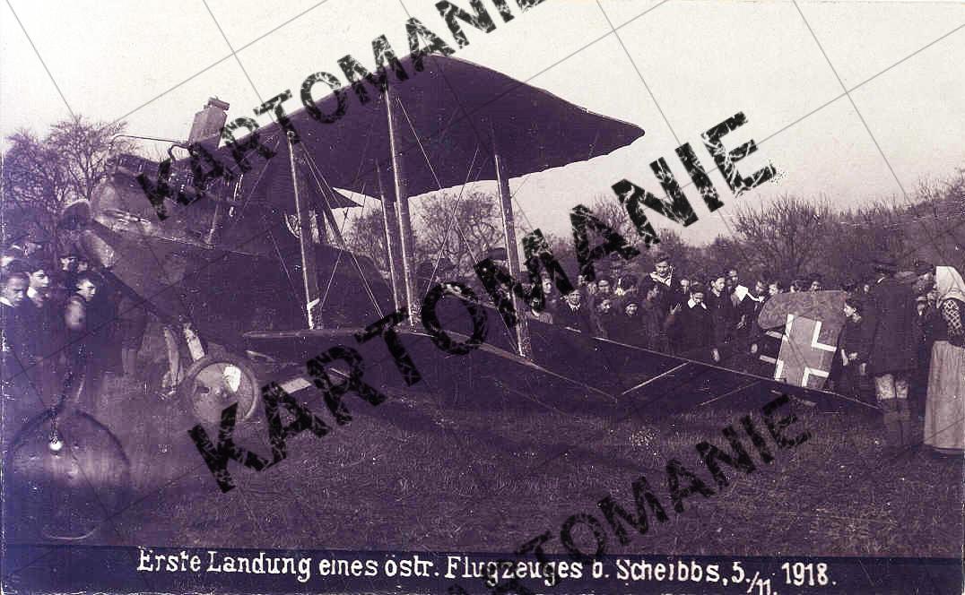 erstlandung  österr flugzeug  l918