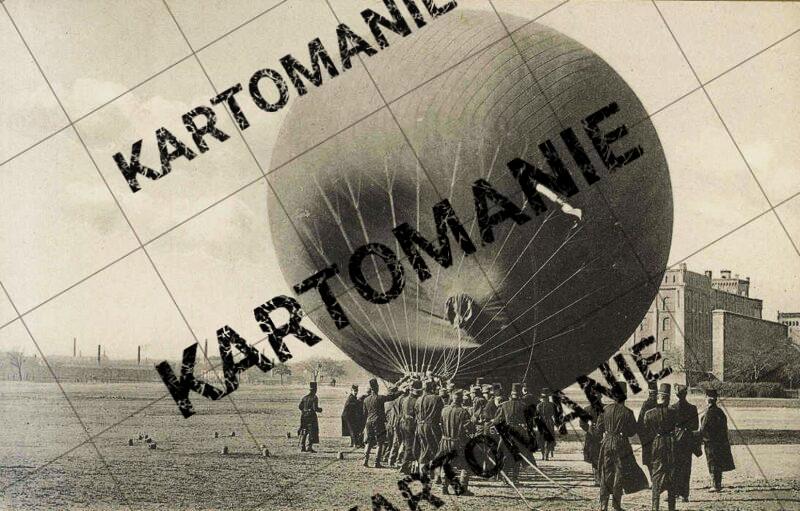 aufstieg eines fesselballons vor arsenal