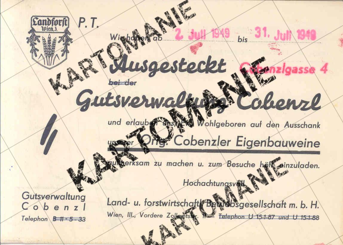 gutsverwaltung  heuriger